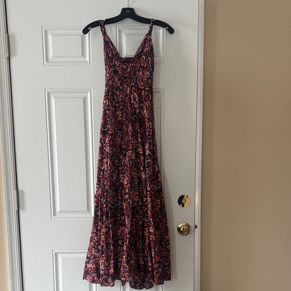 Jason Wu Red and Black Patterned Maxi Dress